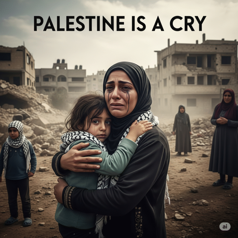 Palestine Is a Cry Poem by Azhar Niaz
